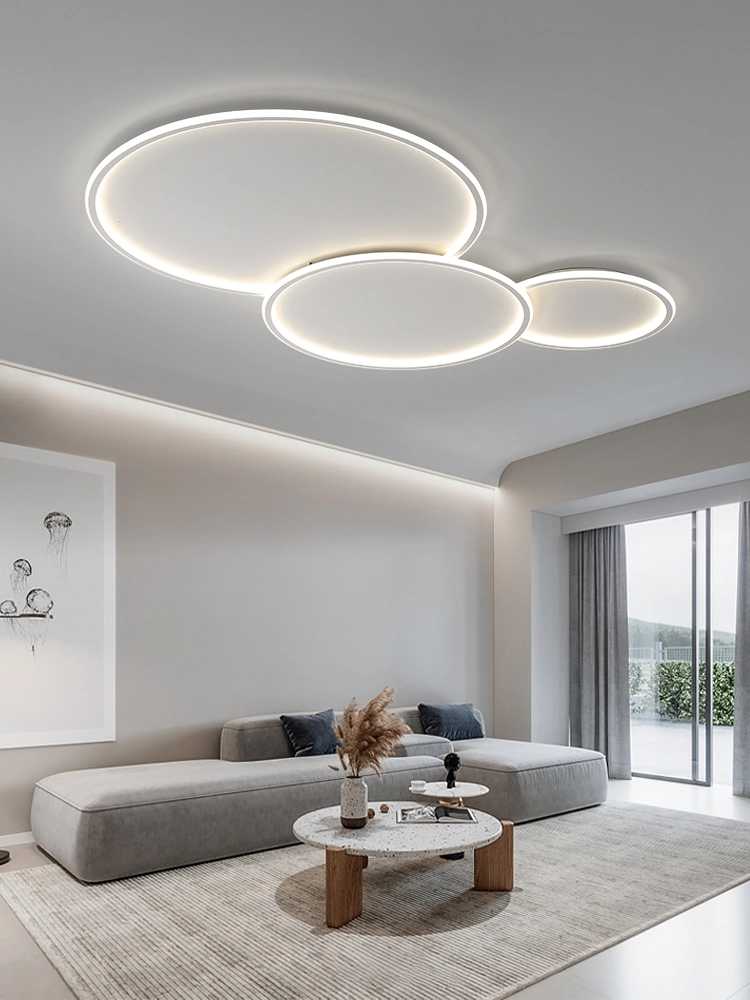 Luz de montaje empotrado LED Super Skylite negra para el hogar, sala de estar interior, moderna iluminación de araña de techo