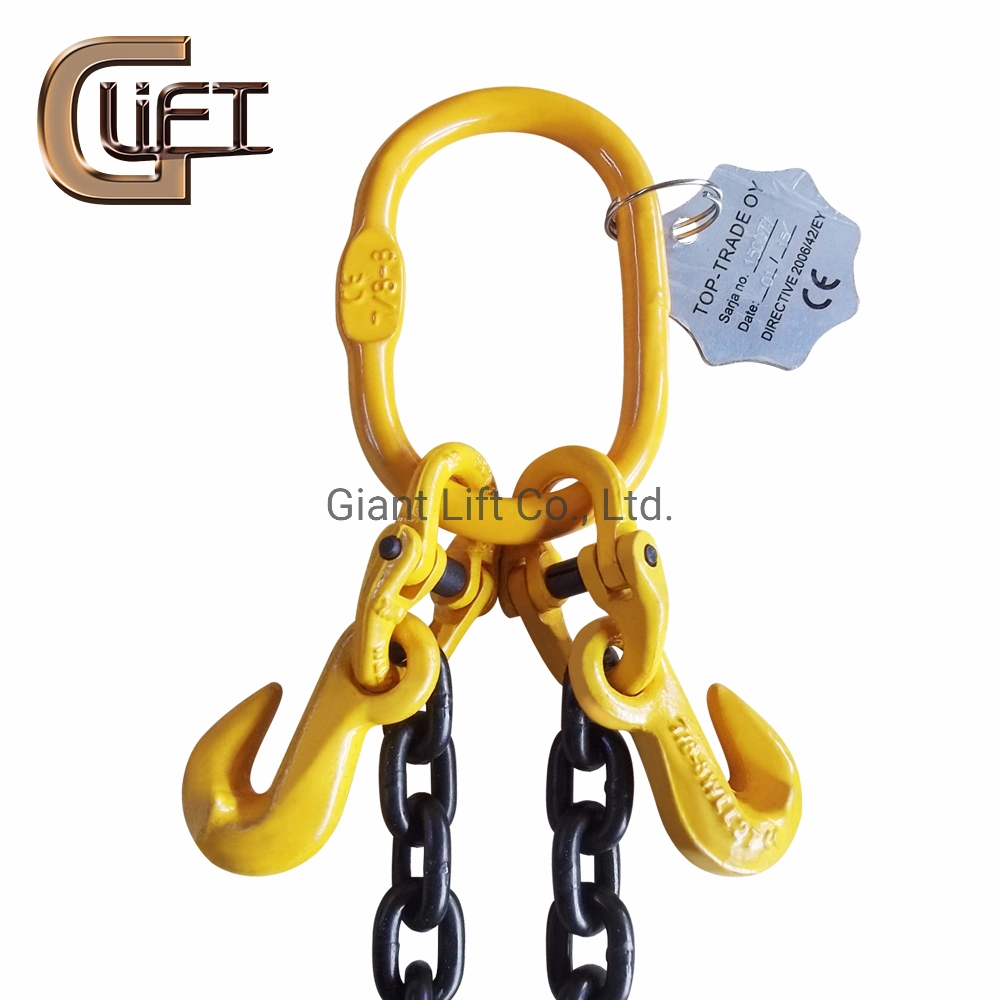 G80 Chain Sling Giant Lift Stainless Steel Lifting Sling Powder Coated Galvanized Oxide Dacromet (G80)