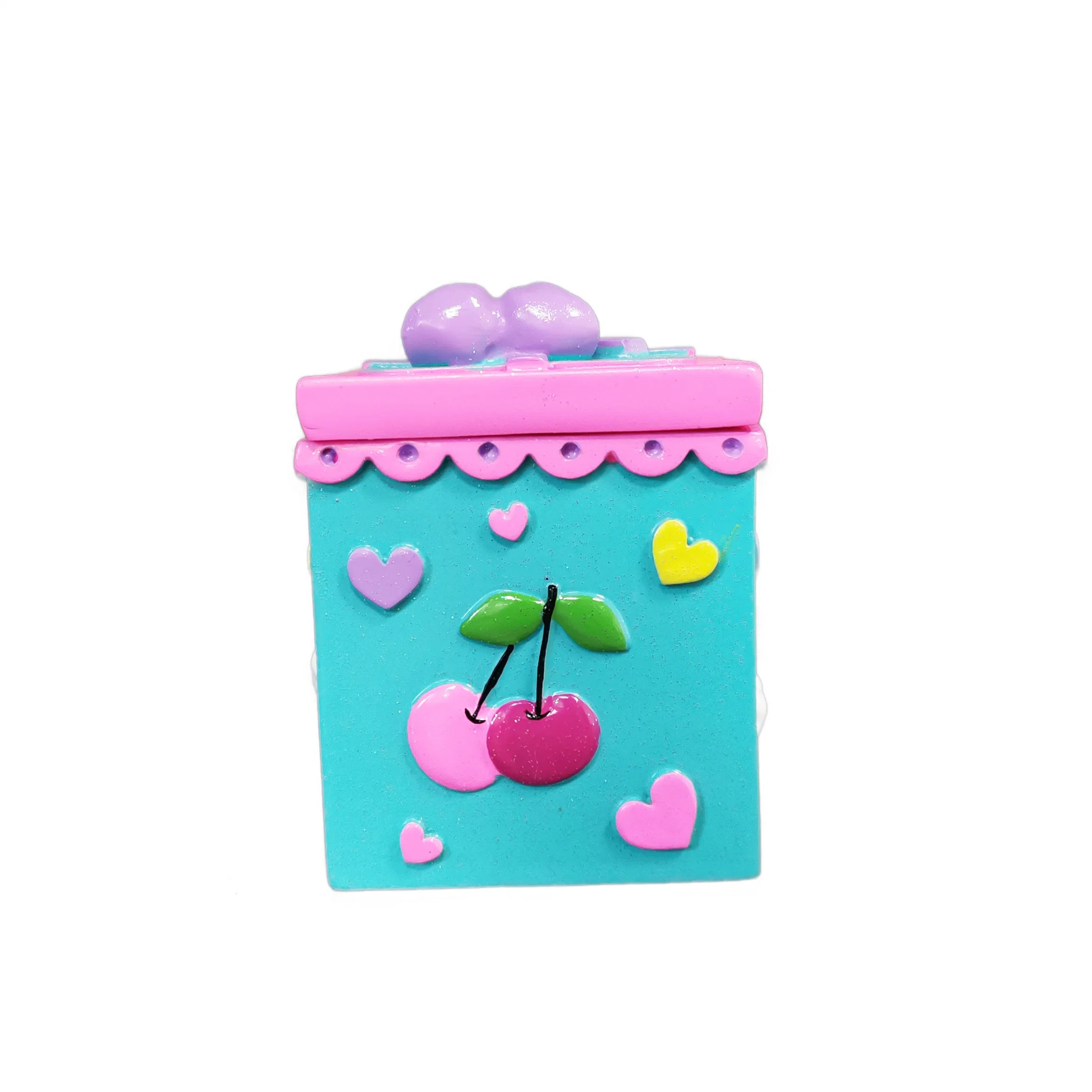 Custom Shaped Gift Crafts Wholesale/Supplier Home Decor Christmas Decoration Resin Square Box