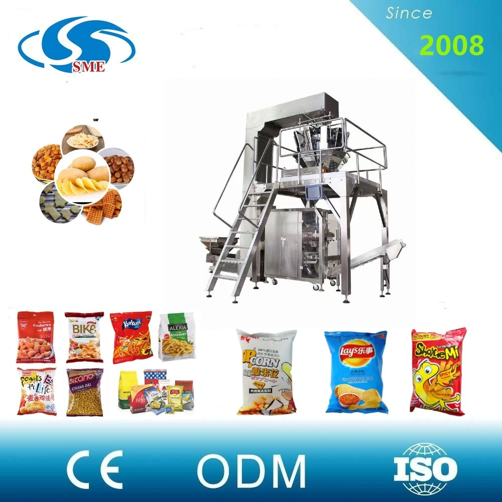 Automatic Snack/Candy/Fruit/Chocolate/Jelly Bar Weighing Filling Bagging Package Packaging Packing Machine Line