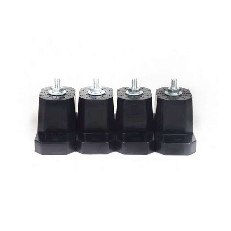 Shockproof Rubber Bearing Shock Absorber Nonslip Unthreaded Round Rubber Shock Pad