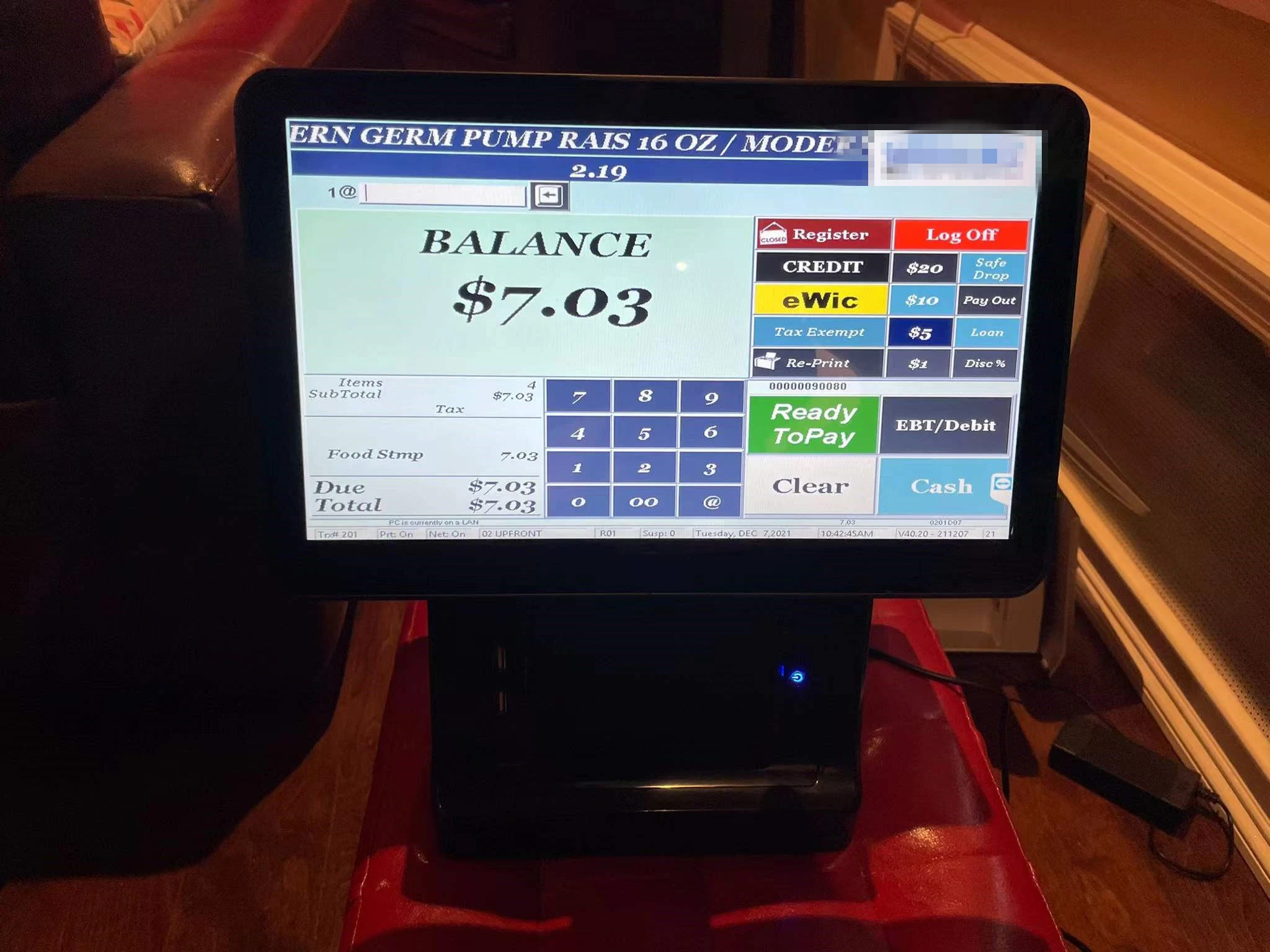 11.6 Inch All in One POS Terminal System with Buid-in Printer