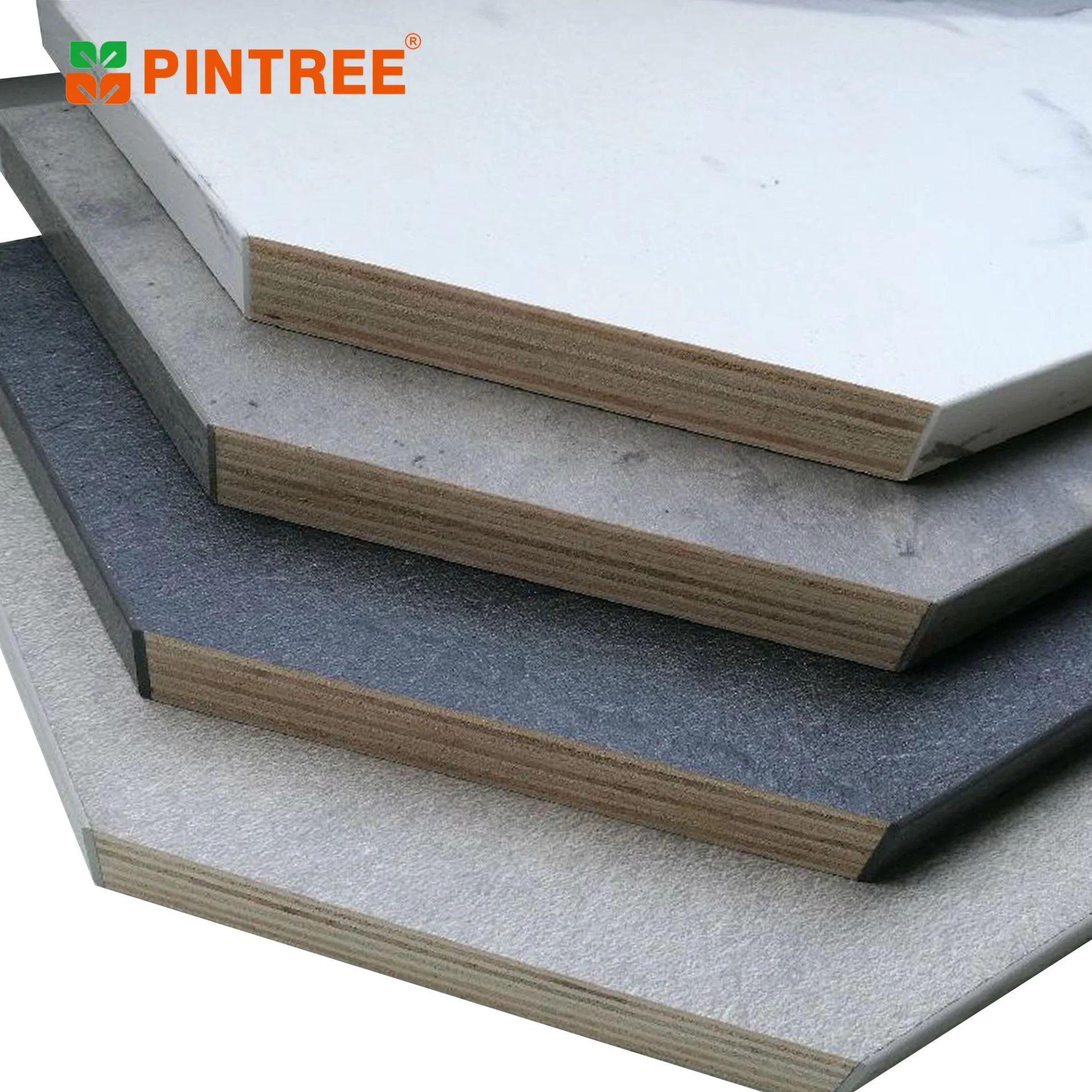 Double Sides Textured Melamine Paper Overlay Plywood Board/Melamine PVC Faced Marine Ply for Wardrobes