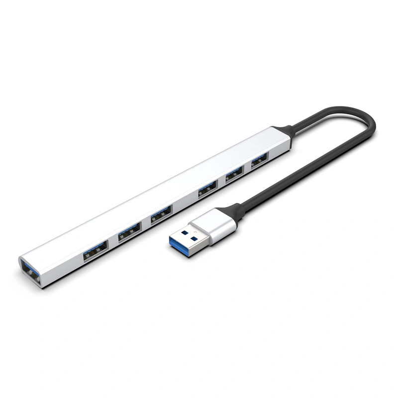 Estación de acoplamiento de extensión de alta velocidad USB 3,0 tipo C 5Gbps 7 en 1 Hub para ordenadores portátiles