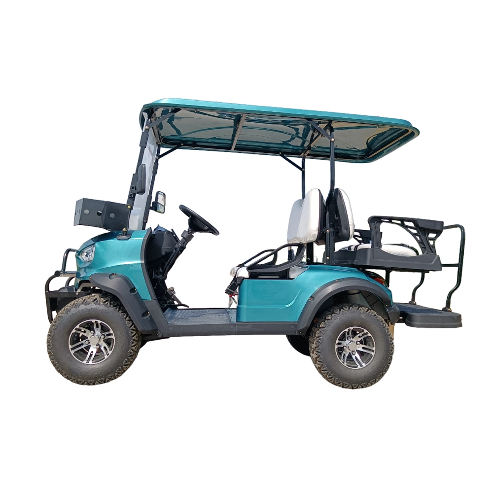 CE Approved China Made 4 Seat Lead-Acid/Lithium Batteries Electric Aluminum Wheel Golf Cart