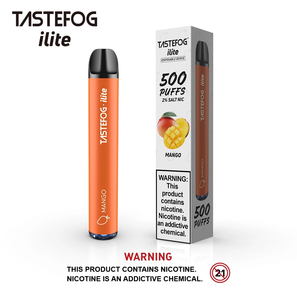 2023 بالجملة 800 أطواق Disposable Vape Tastefog Crystal 800 أطواق شهادة Tpd