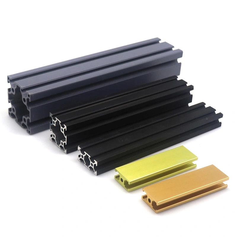 4040 European Standard Anodized Linear Rail Black Aluminum Profile Extrusion with 40 Series 8mm Slot for CNC DIY Laser Engraving