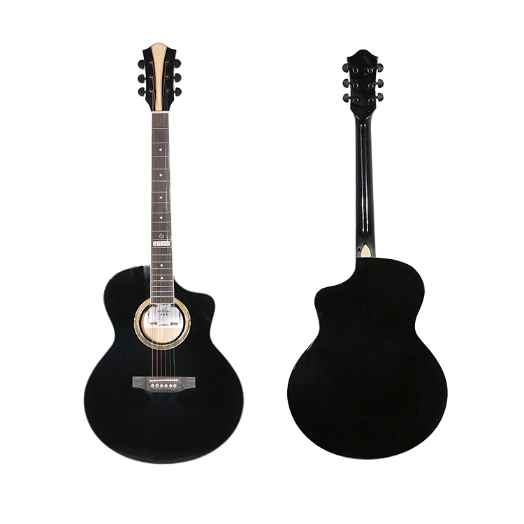 Chinese High Gloss Jf Colorful 40inch Basswood Professional Musical Instrument Acoustic Guitar