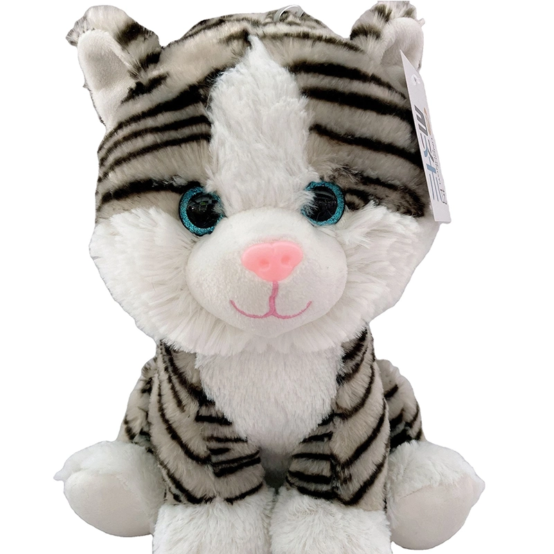 25cm Cute Ty Eyes Fluffy Soft Plush Cat Toy Kitten Stuffed Animal