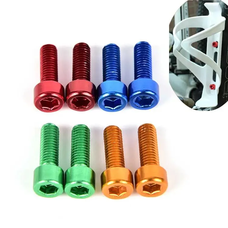 Titanium Rainbow Anodized Screw Professional Aluminum M3 Red Gold Colored Screws Full Thread Customer Special Nuts