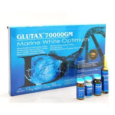 Glutax 70000GM Marine White مثلى بجلد تبييض الحقن يقلل المسام كما أنها تحسّن البشرة المكتملة