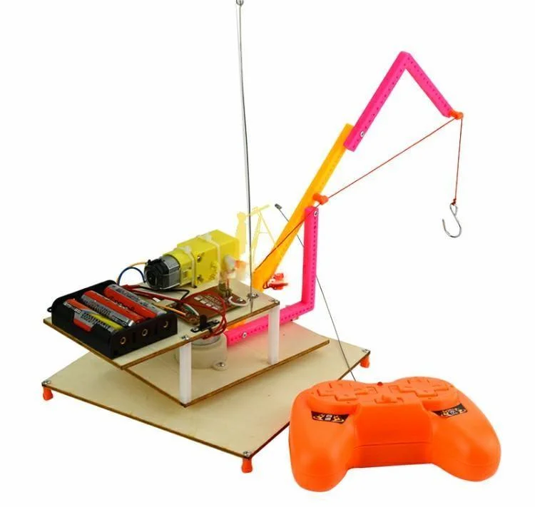 Kids Handmade Kit DIY RC Crane Model Magic Toys for Kids