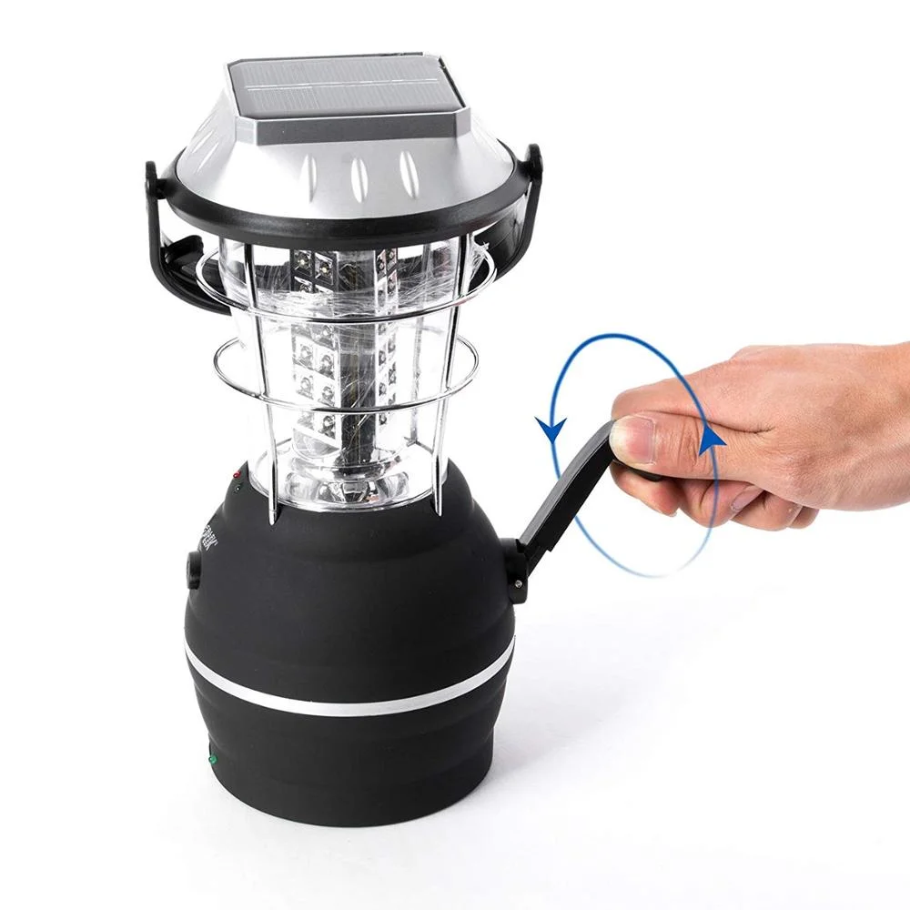 Outdoor LED Solar Lantern Rechargeable Tent Lamp for Camping Hiking