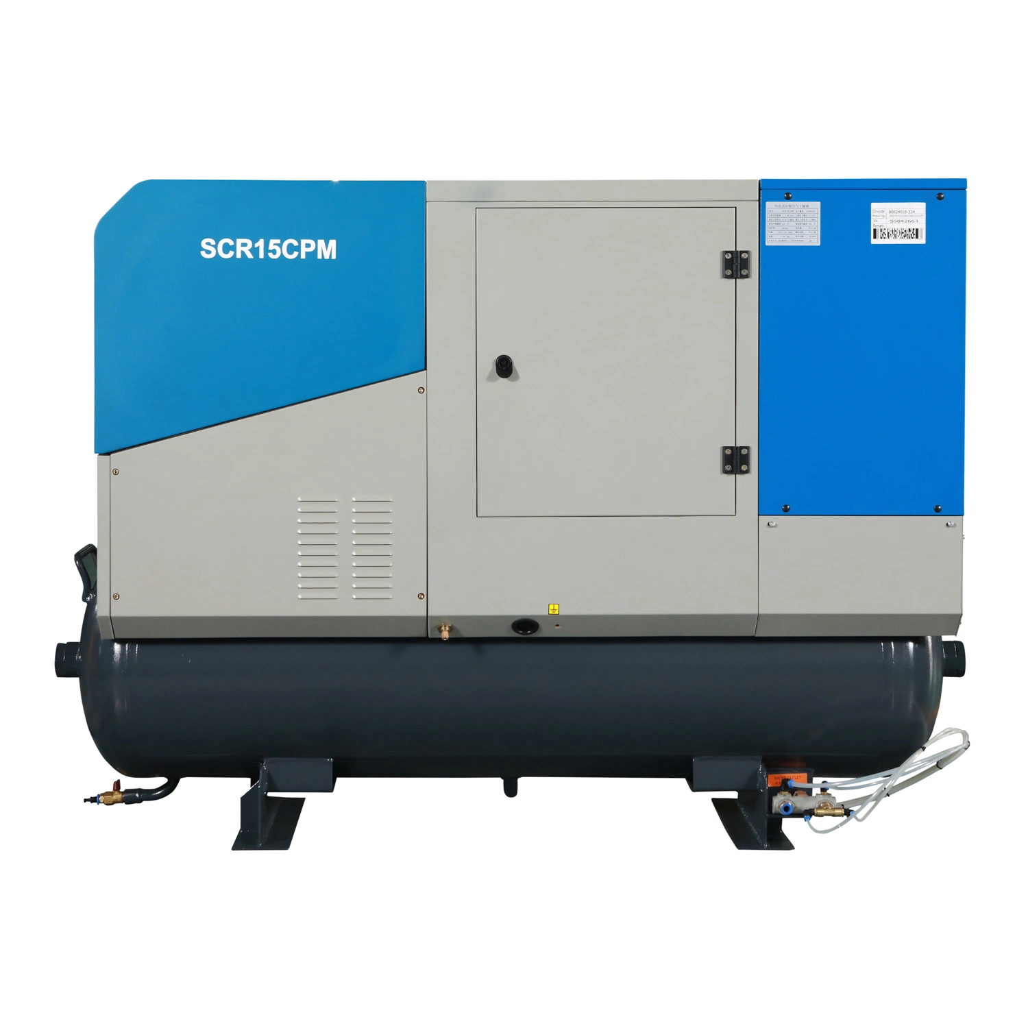 Air End Laser Cutting Air Compressor with Dryer and Tank (SCR10CPM)