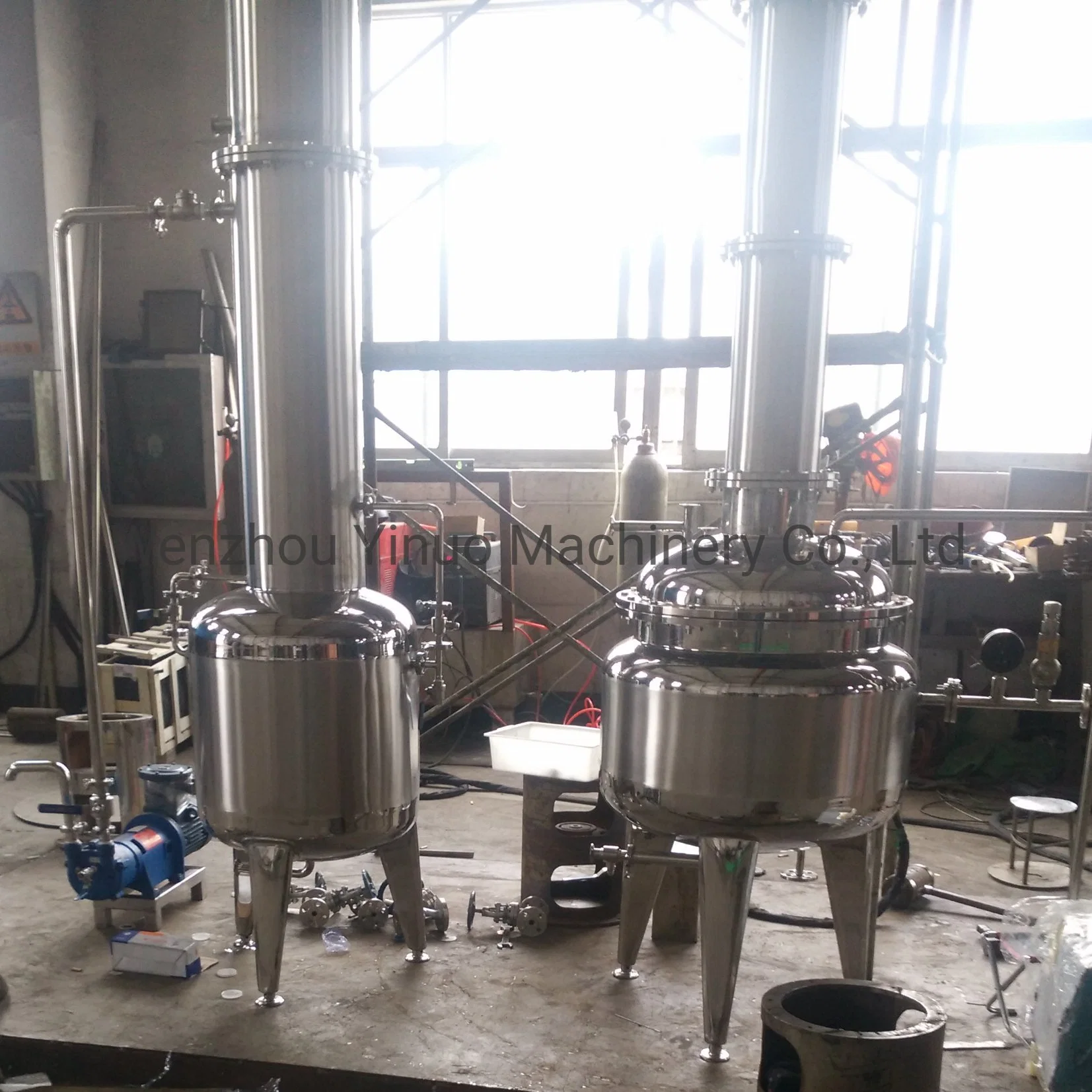 Lab Scale Pilot Ethanol Solvent Recovery Purify Jacketed Industrial Evaporator Distillation Equipments