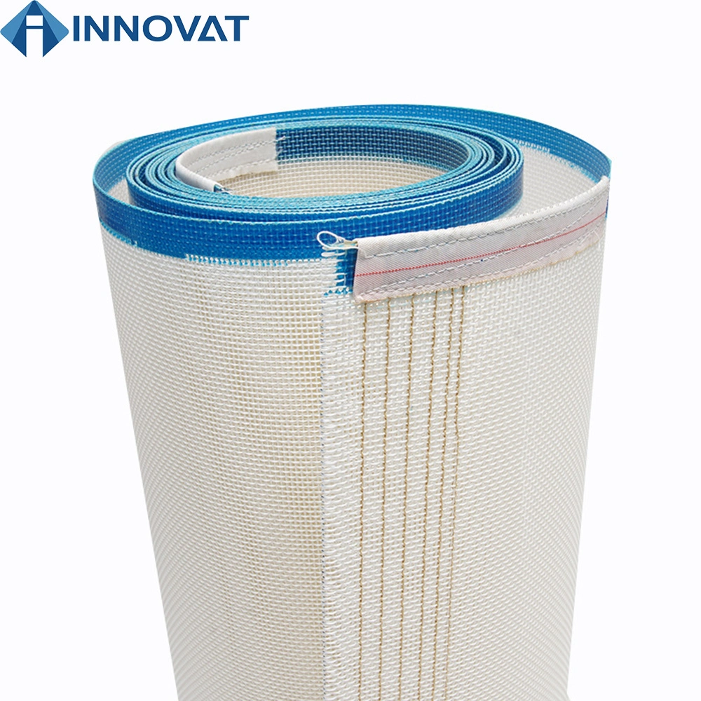 Polyester Mesh Conveyor Belt for Sludge Dewatering Polyester Industry Filter Screen Mesh Belts Linear Screen Cloth Polyester Plain Weave Mesh Polyester Mesh