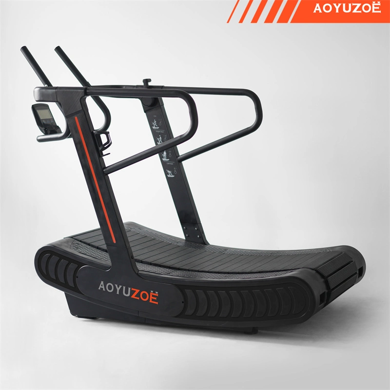 Non-Motorised Running Machine Gym Equipment Commercial Manual Curved Treadmill