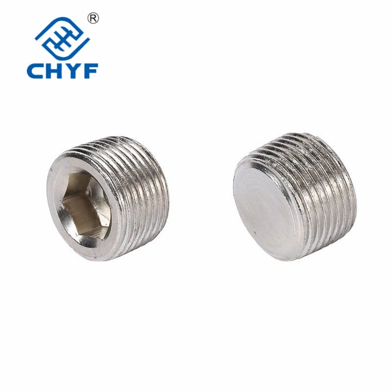 External Thread Socket Head Socket Pneumatic Fittings Plug to Prevent Air Leakage