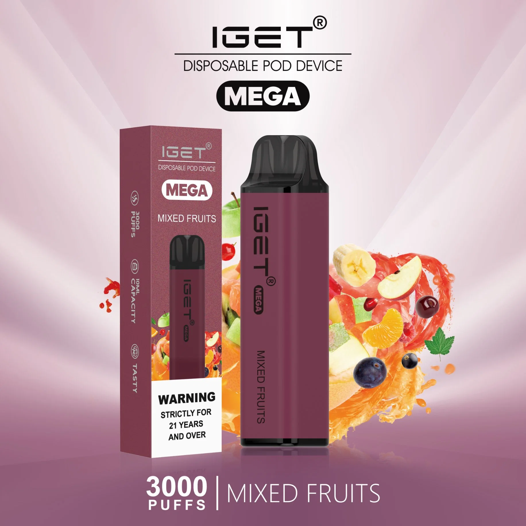 Wholesale/Suppliers Iget Vape Electronic Cigarette Smoke Iget Mega 3000 Puffs