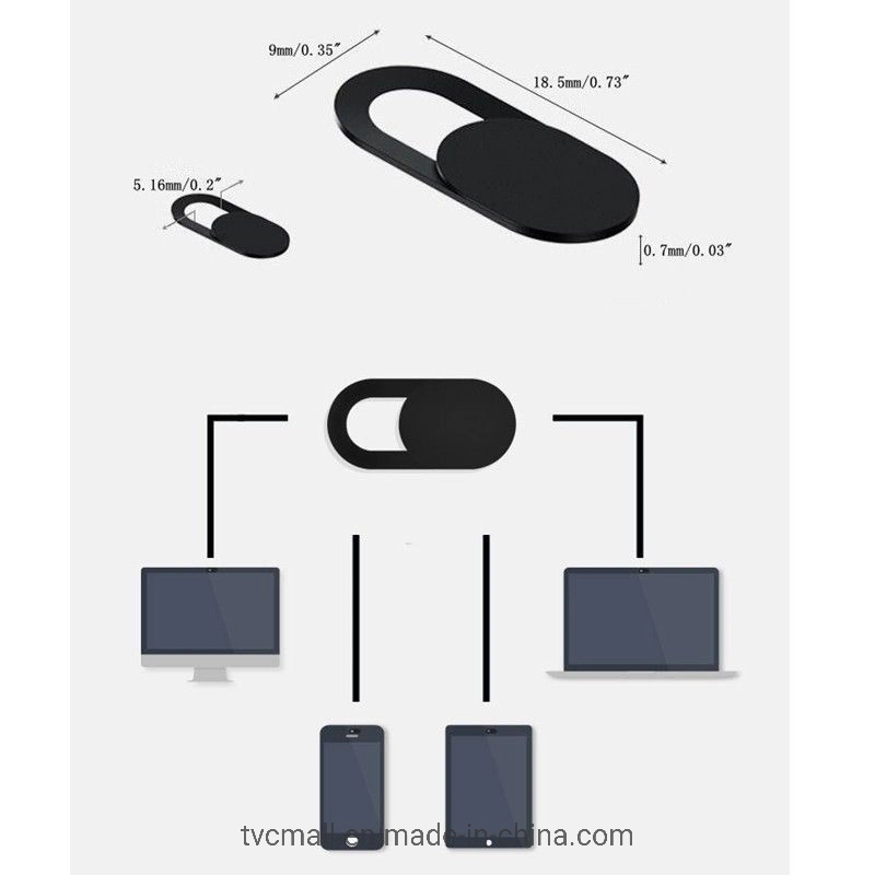 1PC 0,03na distribuição de webcam de plástico da tampa da câmera Shutter Smartphones Proteger Laptop Privacidade de Desktop