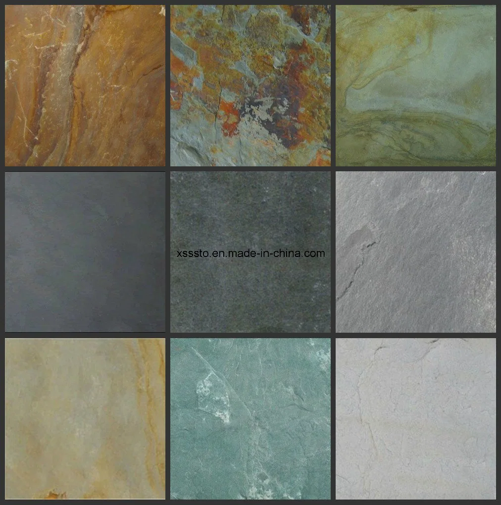 China Cheapest Rusty Stone Slate Floor Tiles for Paving