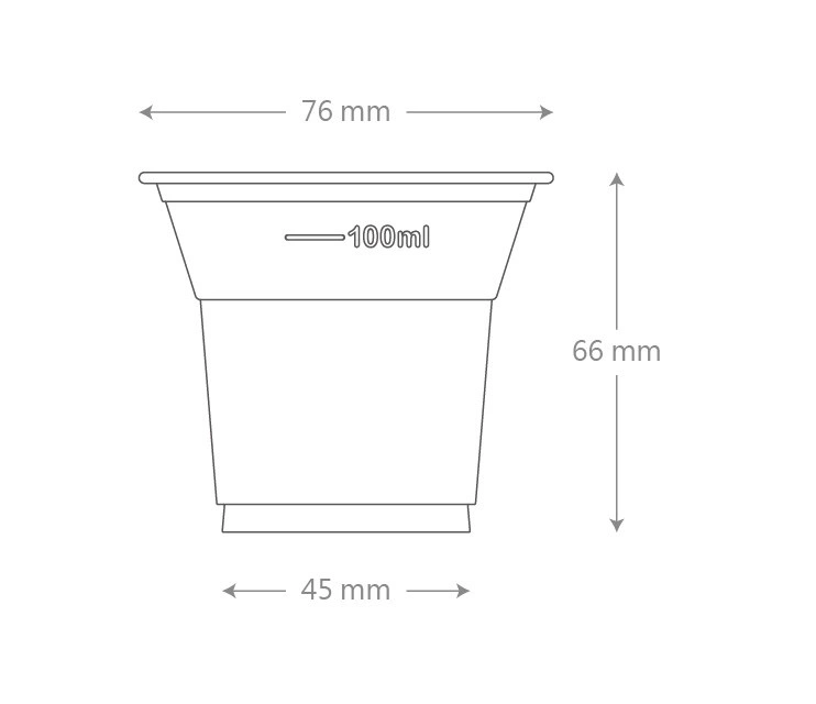 100% Biodegradable Disposable 2 16 12 32 Oz Cpla Plastic Lid Clear Cold Beer Milk Tea Coffee Sauce PLA Custom Cup