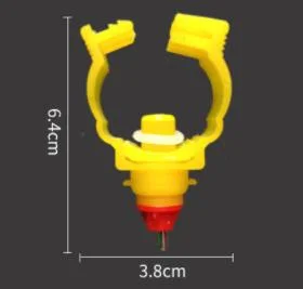 Sistema automático de bebidas de pollo bebedores de pezón con acero inoxidable de 360 grados Pezón