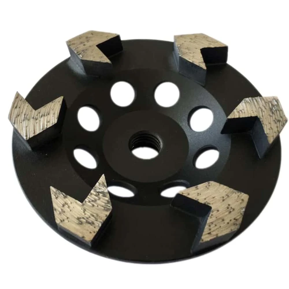 7 in. X 7/8-5/8 in. Non Threaded 10 PCS Arrow Segments Grinding Cup Wheel for for Concrete Epoxy Glue Mastic Paint and Coating