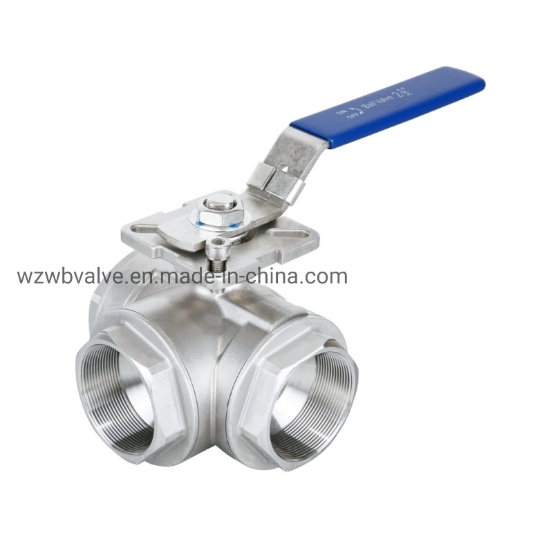 Three Way Custom Made 3 Way Stainless Ball Valve 316 1000wog