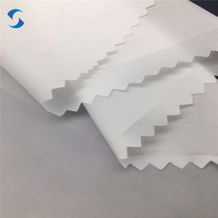 190t 210t 380t Polyester Taffeta Silk Fabric White Water Repellent Fabric Taffeta Lining Fabric