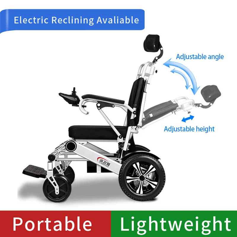 Désactiver la roue de pliage Portable gros fauteuil manuel léger en aluminium pliable Wheelchiar électrique avec la CE FDA