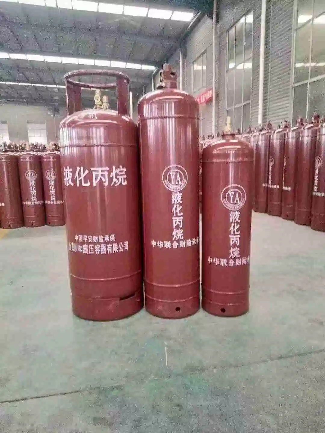 Calidad garantizada 50kg Gas Gas botella 100lbs Propane tanque en Perú Bolivia Brasil