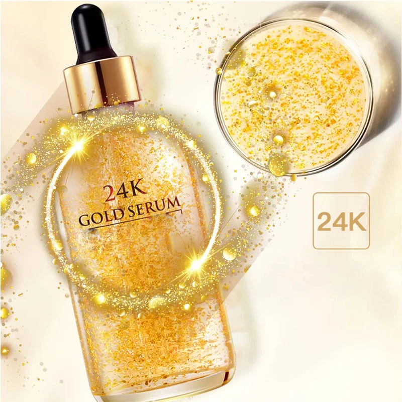 Private Custom 24K Pure Gold Collagen Hydrating Anti Wrinkle Serum for Face