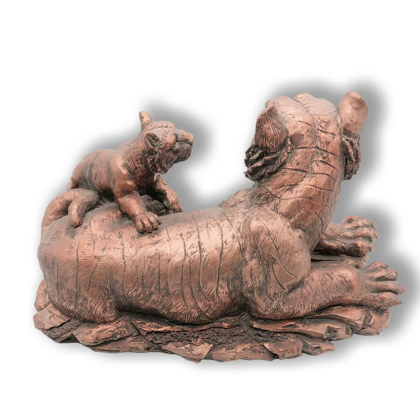 High quality/High cost performance Custom Tabletop Resin Bronze Tiger Souvenir or Decoration Home Supply