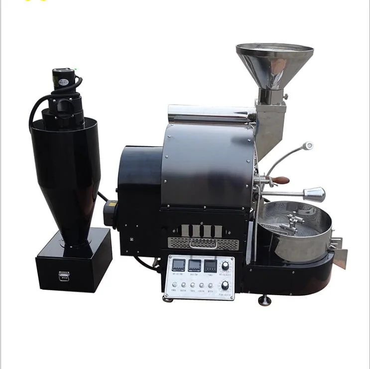 1kg One Batch Coffee Bean Roaster Commercial Electric Gas LNG LPG Heating Coffee Roaster Machine Desktop Coffee Bean Roaster 1kg/Time