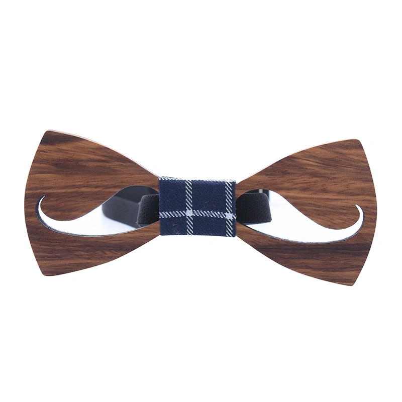 Handmade Adjustable Wedding Party Mens Neck Wooden Bow Tie