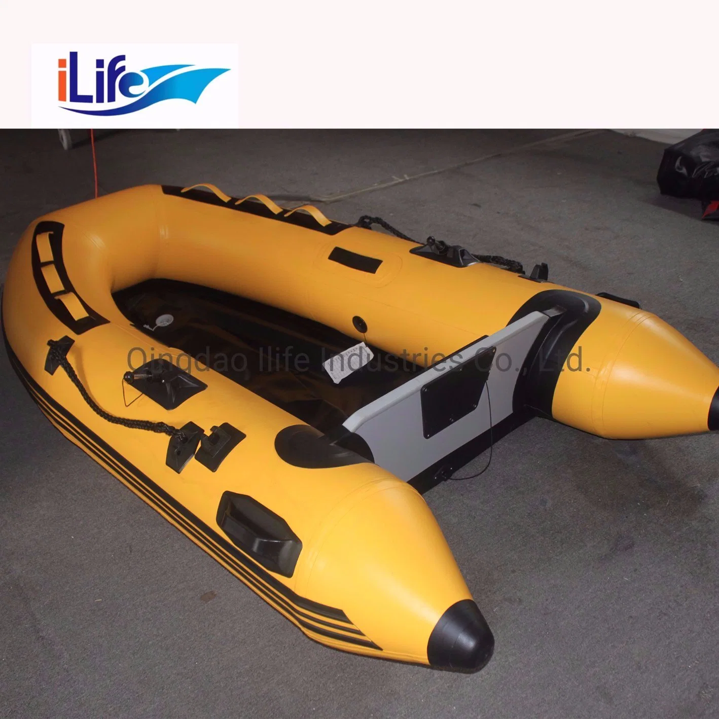 Ilife 2.3m Custormized PVC/Hypalon Inflatable Rescue Fishing Rubber Boat with Aluminum/Drop Stitch Air/Plywood Floor with Ce