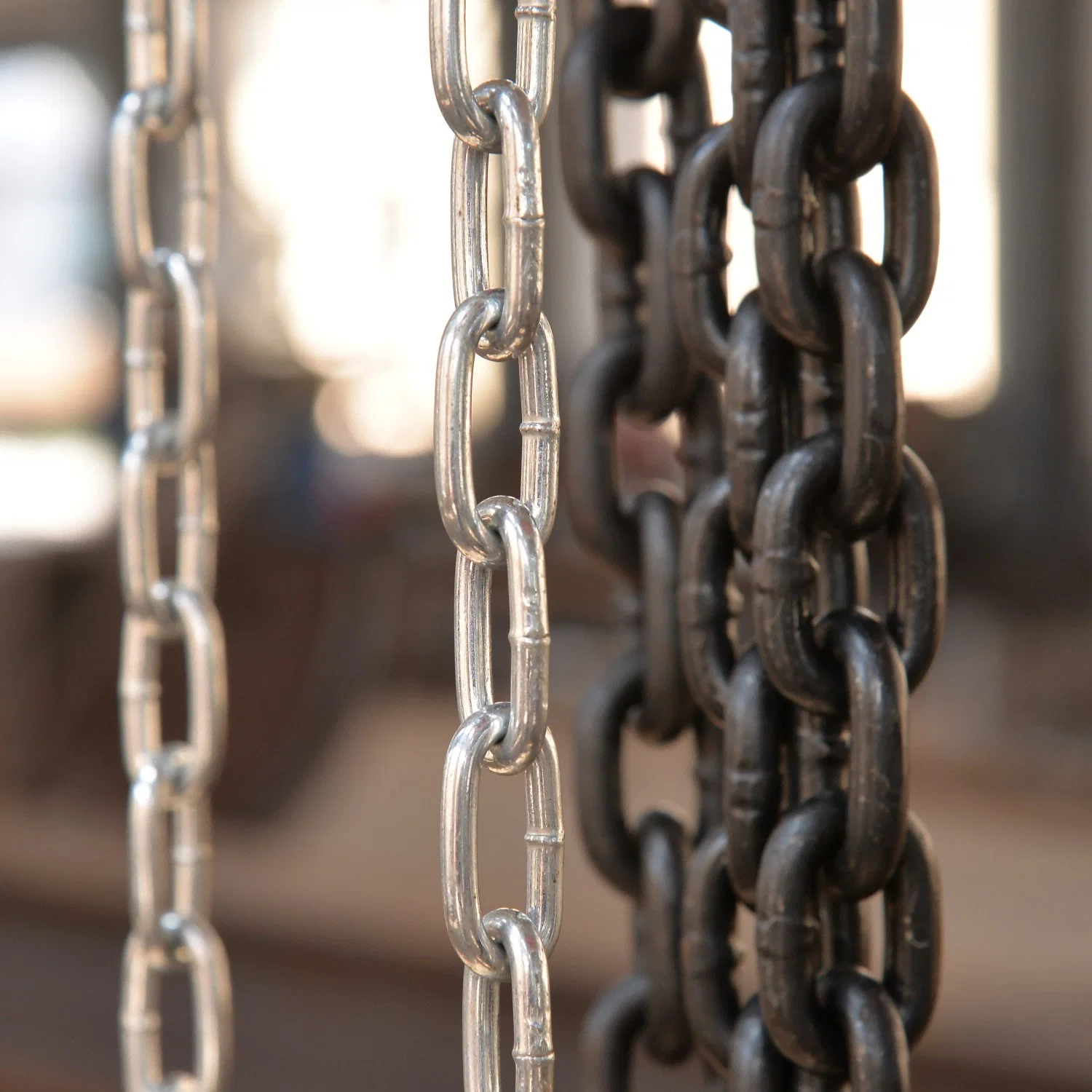 Short, Medium, Long Link Chain of Hardware Rigging