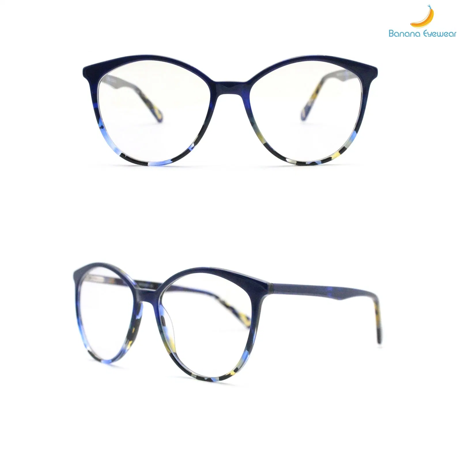 Nouvelle conception de la forme de l'Oeil de Lady Fashion Style monter toute occasion acétate Lunettes optiques