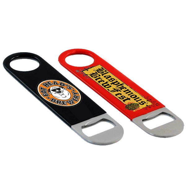 Printing Logo Bottle Opener with PU Leather