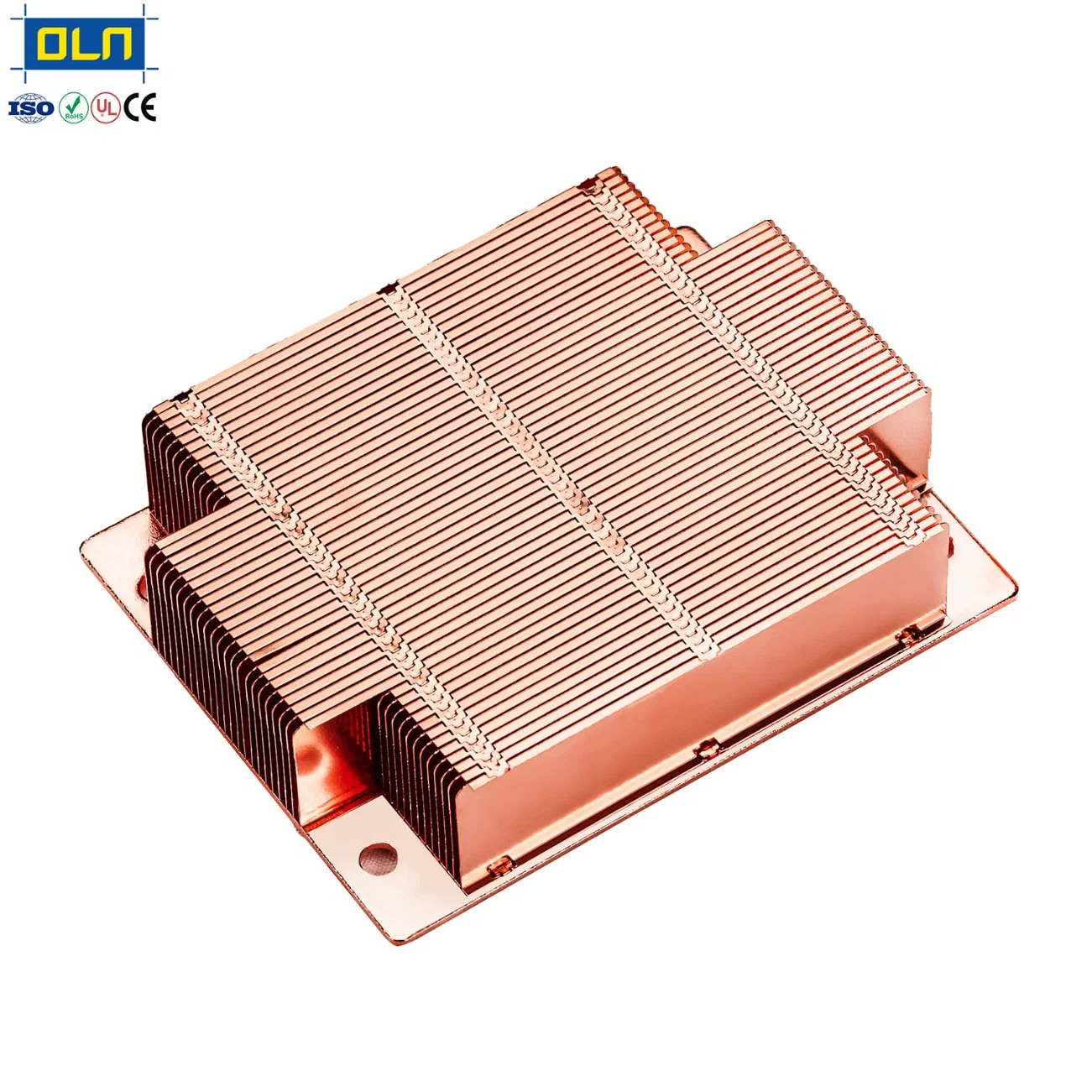 Custom High Density Vapor Chamber Copper 1100 Skiving Fin Heatsink for IGBT Cooling