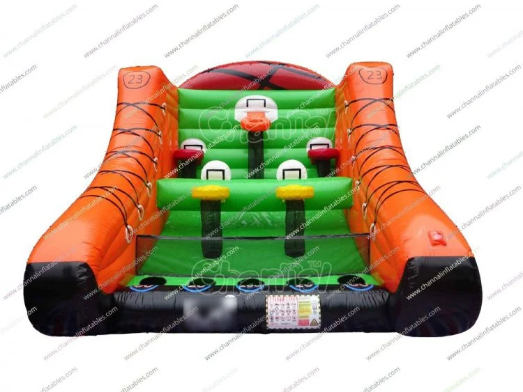 Commercial Inflatable Basketball Support Sports Game Amusement Park Equipment Outdoor Inflatable Challenge Games for Adults