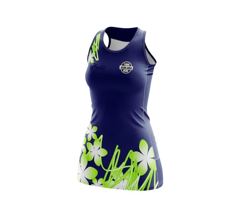 OEM Sublimated Netball Dresses Custom Team Netball Uniforms V Neck Netball Jersey Other Sportswear Women OEM Service Support