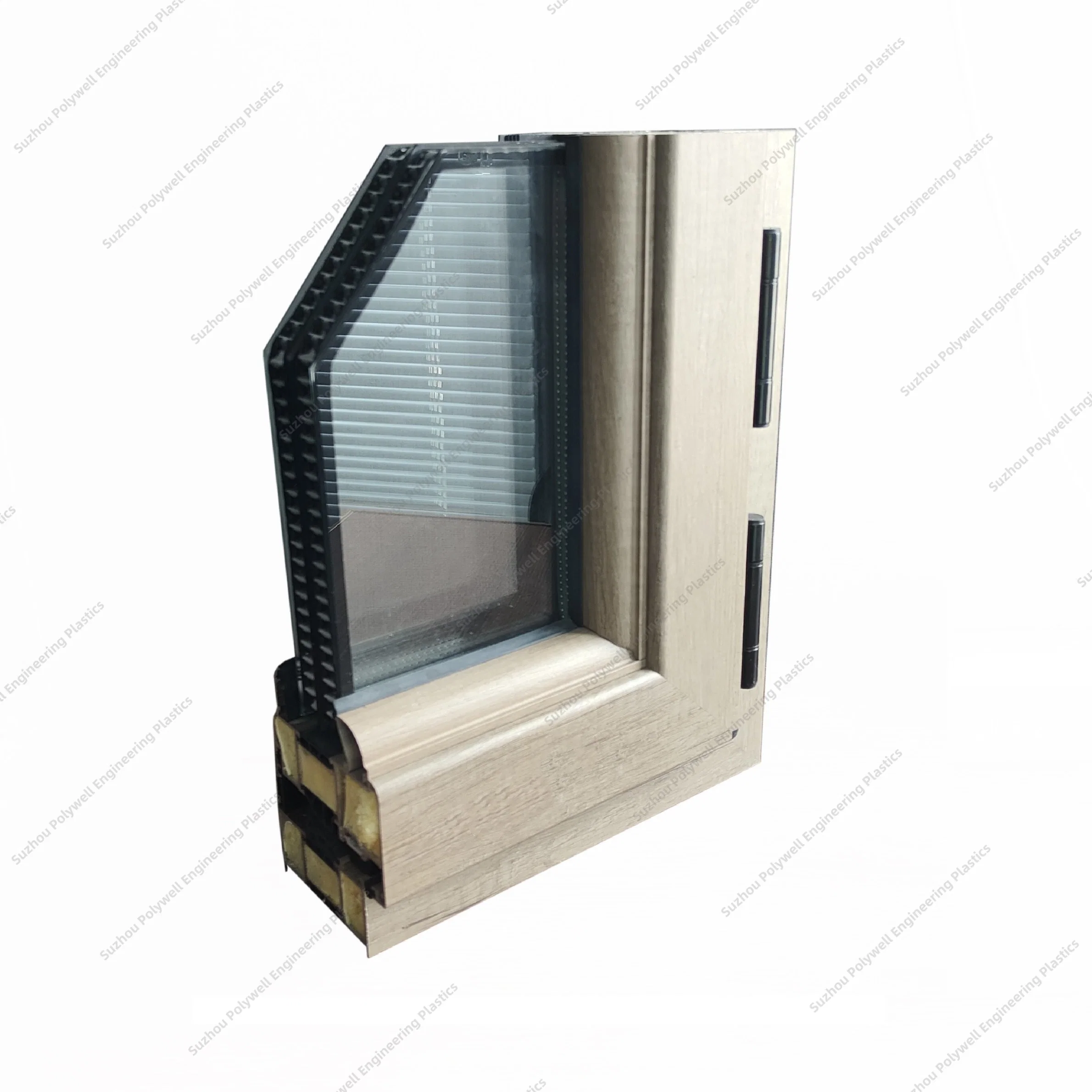 Alta seguridad de doble acristalamiento térmico de la integración de aleación de aluminio de Salto Salto térmico Casement Windows