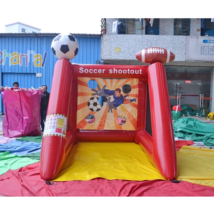 Commercial Inflatable Soccer Goal Outdoor Bouncy Sport Games Inflatable Soccer Shooting Gate Inflatable Soccer Shooting Games