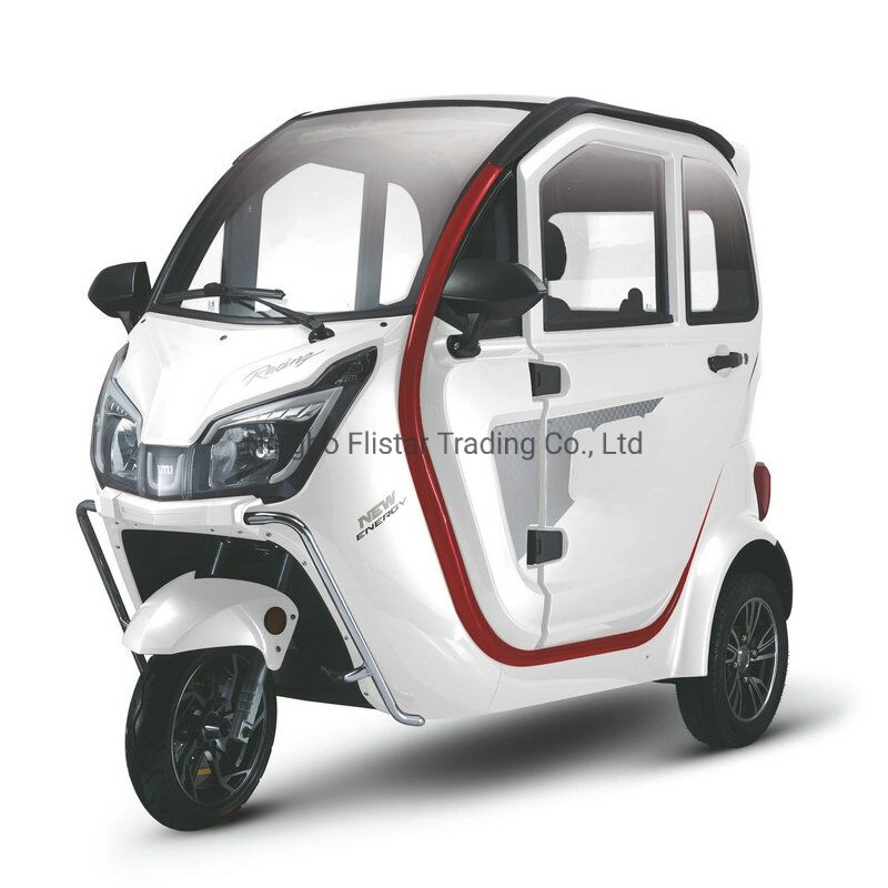 60V 2200W EEC New Energy Arrival Electric Tricycles Vehicles with Plastic Cabin for The Handicapped Bottom Price