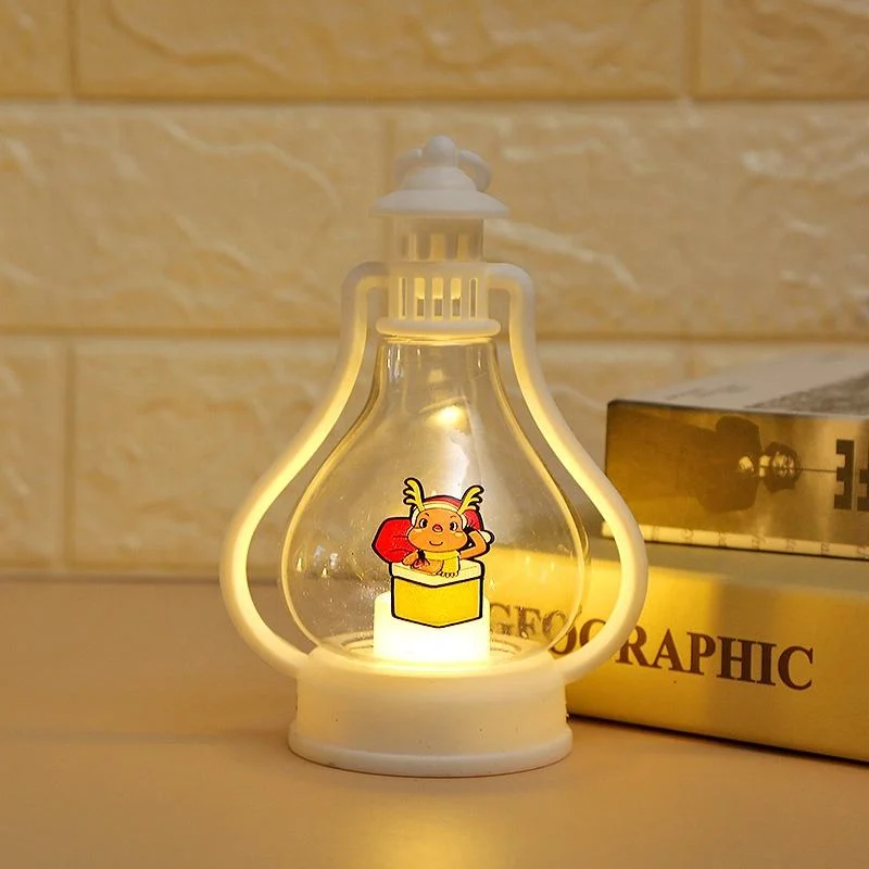 Adornos de Navidad Nueva lámpara portátil de aceite LED lámpara de linterna de regalo