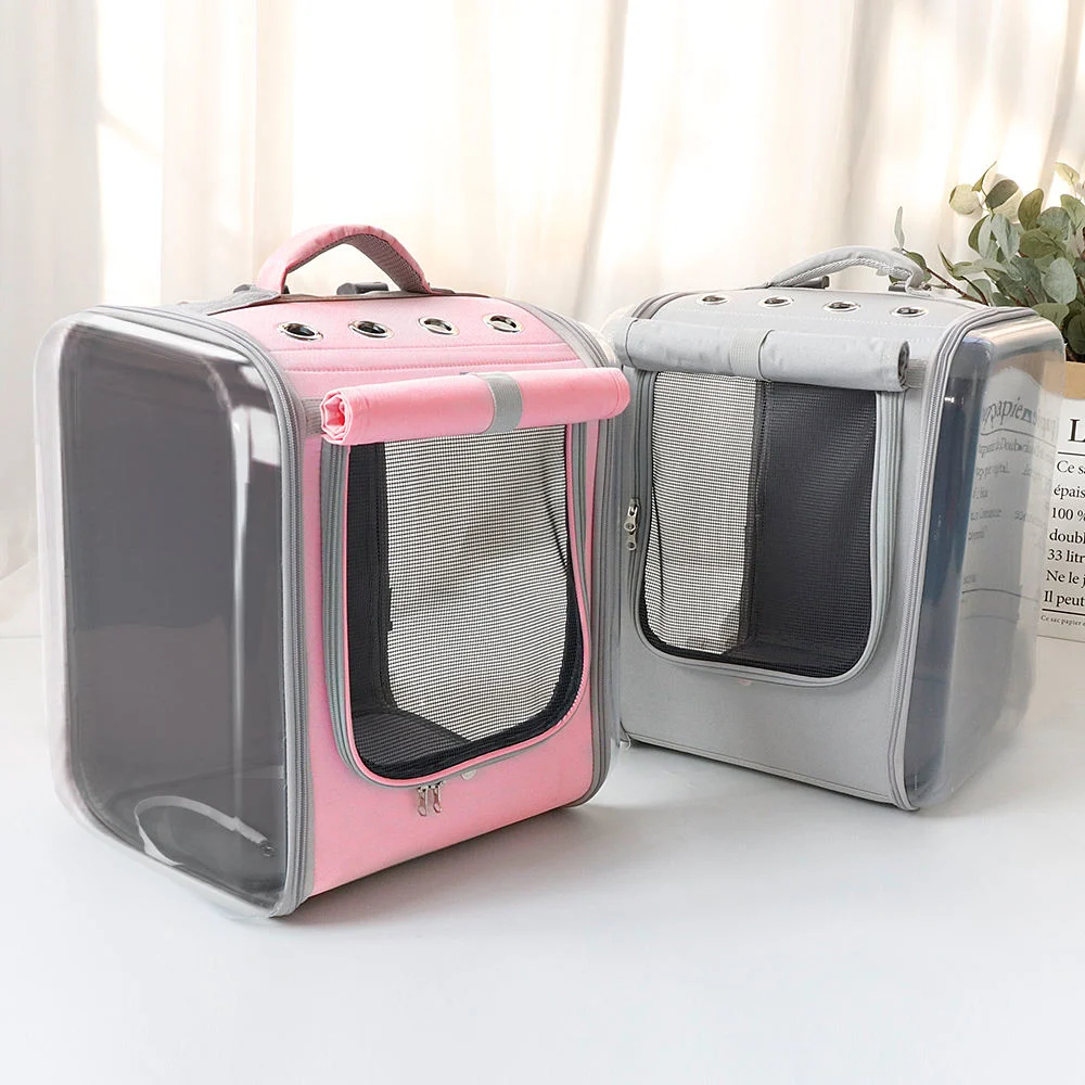 Pet Cat Carrier Backpack Breathable Cat Travel Outdoor Shoulder Bag for Small Dogs Cats Portable Packaging