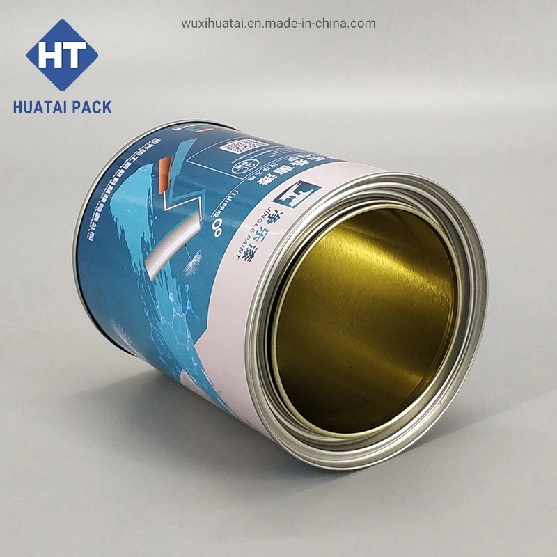 Factory Supplier Empty Round Quart Tin Cans Metal Paint Can