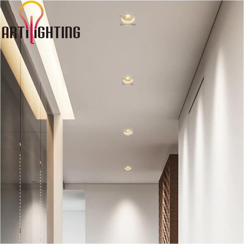 Trimless Dimmable Recessed Ceiling MR16 GU10 LED Spotlights Downlight Fittings